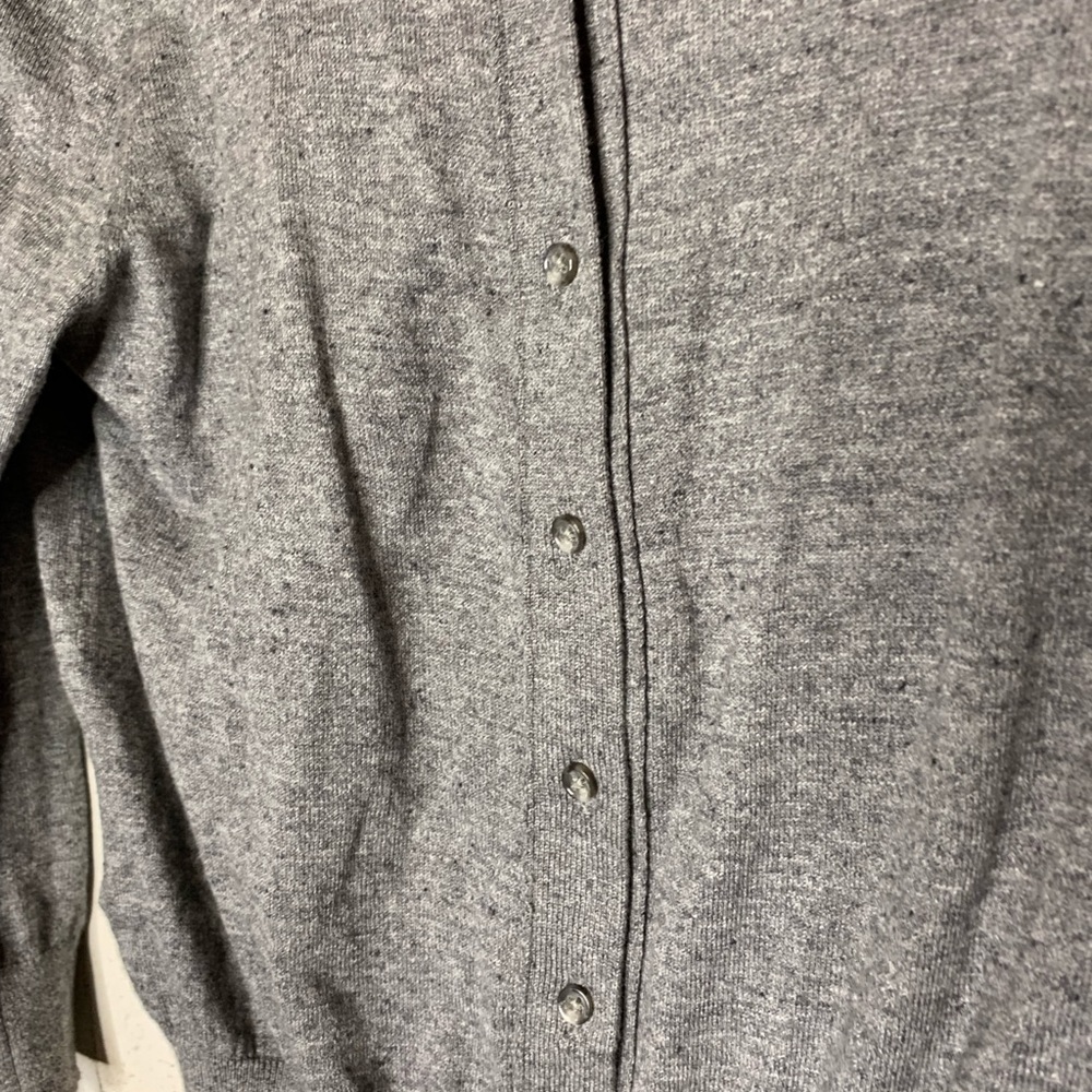 LOFT cardigan Pima cotton gray color - Picture 4 of 5